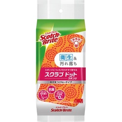 スクラブドットスポンジ　キズをつけないタイプ　５個
