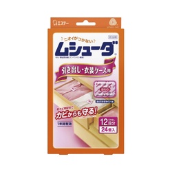 ムシューダ１年防虫引き出し・衣装ケース用２４個入