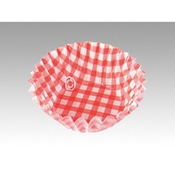 東洋アルミエコープロダクツ 紙カップ 紙ケース チェック アカ 6F 500枚入