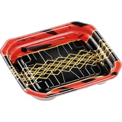 惣菜容器 MFPパシオ15-13 チア黒赤 エフピコ