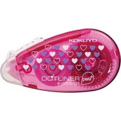 ドットライナープチ＋　強粘着　使い切り　ハート×５