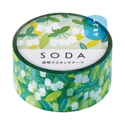 ソーダ透明マステドウダンツツジ２０ｍｍ幅×３