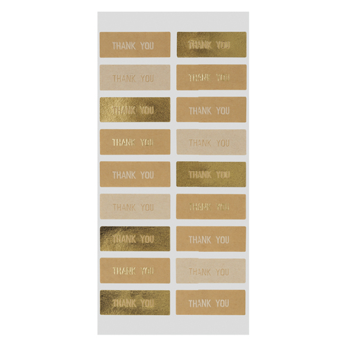 シール シンプルサンキュー18P