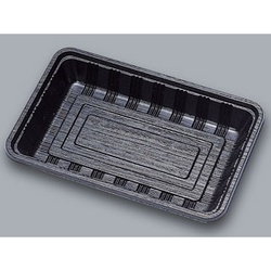 福助工業 弁当容器 LC-508 黒 蓋セット