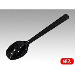 アサヒ徳島 使い捨てスプーン＃160 黒 単袋入