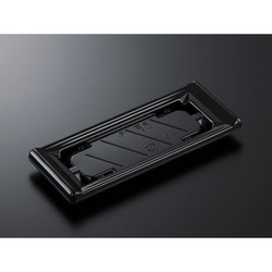 中央化学 刺身容器 CF宴角 5-1 黒-BK 本体