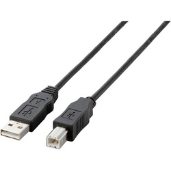 ＵＳＢケーブル（Ａ−Ｂ）　２ｍ　黒