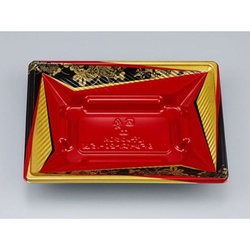 シーピー化成 どんぶり容器 BFツイスト20-15浅 辻風赤 本体 発泡