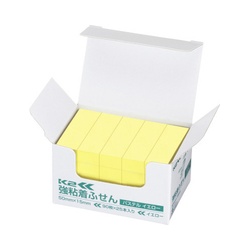 強粘着ふせん　Ｋ２　５０×１５　パステル黄色２５冊