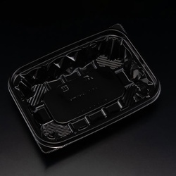 リスパック 惣菜容器 バイオ アソートケース 18-13B(33) 黒 本体