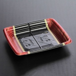 リスパック 発泡トレー 宅悦 20-17平 えん赤