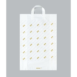 ポリ手提袋 カルチャーバッグ リボンストライプ 大 福助工業