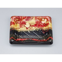 シーピー化成 寿司容器 SFうま皿23 優赤 本体