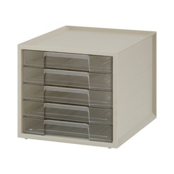 レターケース　ホワイト　浅型５段　４台