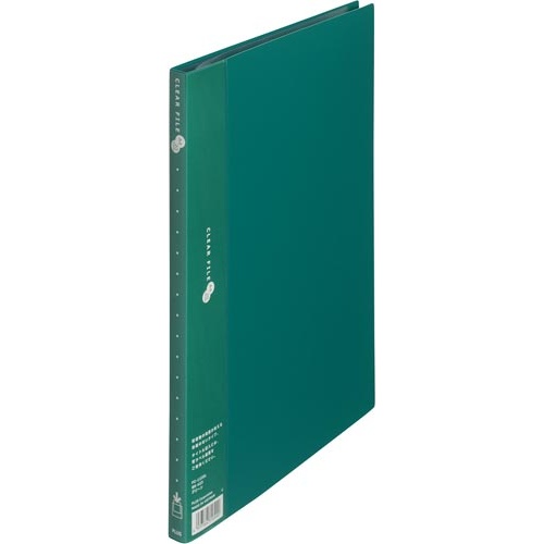 クリアーＦスーパーエコノミーＡ４縦　２０Ｐ緑１０冊