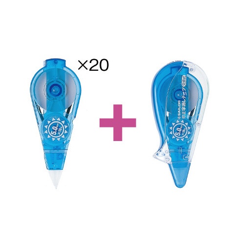 修正字消しテープカートリッジ２０個＋本体１個セット