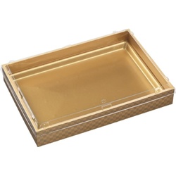 WPS角 325-230V 市松金 エコ蓋付 エフピコ