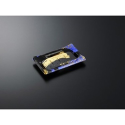 中央化学 寿司容器 HS 波ね皿 18-11 光琳BK-BK 本体