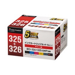 互換インクＢＣＩ−３２６＋３２５／６ＭＰ対応６色Ｐ
