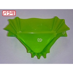 セイコー おかずカップ ラミケースOPP三角2号Lグリーン 500枚