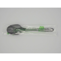 使い捨てスプーン バイオプラスプーン160 ブラック 個包装 ホウケン産業