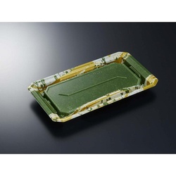 中央化学 寿司容器 HS澄板26-14 若草GN-BK 本体