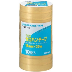 セロハンテープ工業用　１８ｍｍ×３５ｍ　１０巻入