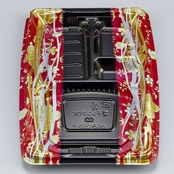 シーピー化成 弁当容器 BFみくら5-1 春菜赤 本体