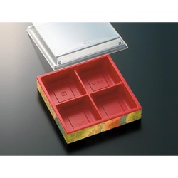 折箱 CWH-角5-4 赤-しののめ (ボ) 中央化学