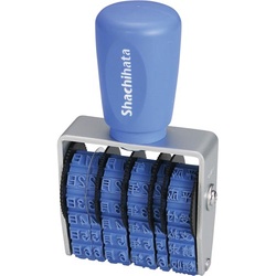 エルゴグリップ回転ゴム印　和文日付ヨコ４号ゴシック