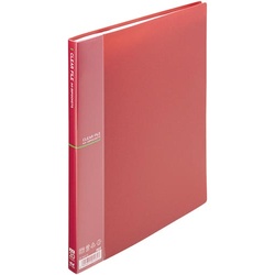 クリアファイルＡ４縦２０Ｐワインレッド　１０冊