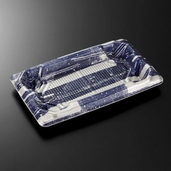 中央化学 刺身容器 四方盛 20-11 麗DB 本体