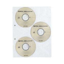 Ａ４リフィル　ＣＤポケット　２穴　６枚収容　３枚