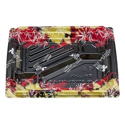 シーピー化成 弁当容器 BFNアルバ8S-1平 みお赤-B 本体