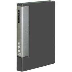 クリヤーブックＷＣ　固定式Ａ４縦６０枚濃灰５冊
