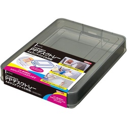 ＰＰデスクトレーＡ４クリアファイル対応グレー