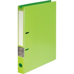 ２リングファイル　ワイド表紙　Ａ４縦　グリーン