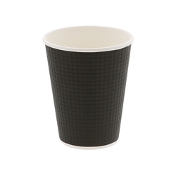 HEIKO 紙コップ エンボスカップ 8オンス 口径80mm ブラック 50個/袋