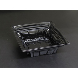 【廃番商品】リスパック 惣菜容器 クリーンカップ フレア17-55B 黒 本体