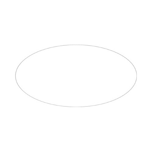 アドテープ　楕円　透明　小
