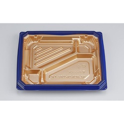 シーピー化成 弁当容器 BFNアルバ8S-1平 ロゼGN 本体