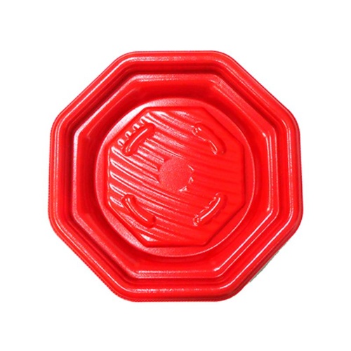 惣菜容器 MFPグラブ八角 18-18 本体 M赤黒 エフピコ