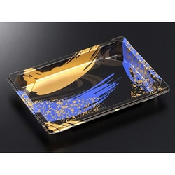 【廃番商品】中央化学 CF 寿司容器 L1 光琳BK 本体