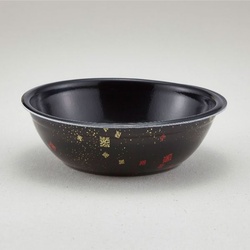 どんぶり容器 SD-170 耐熱黒まきえ内黒(800) 青葉紙業