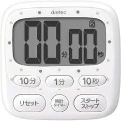 時計付大画面タイマー　ホワイト×３