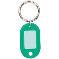 キーホルダー型名札パック入り３色　２３×１７ｍｍ