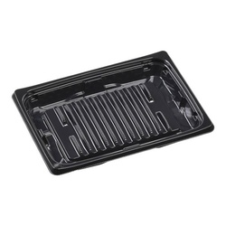 軽食容器 MSDプレイン18-13AG 本体 黒 エフピコ