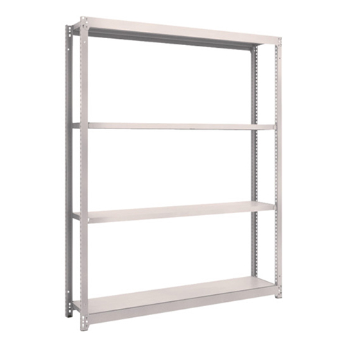 ＴＲＵＳＣＯ スチールラック Ｍ1.5型軽中量棚 1460×295×1800mm 4段 単体 ネオグレー M1.56534