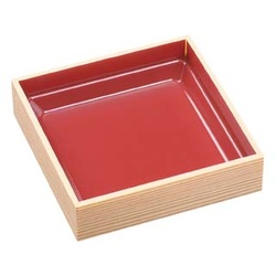 エフピコ 弁当容器 WPS-角165-165 本体 柾目朱