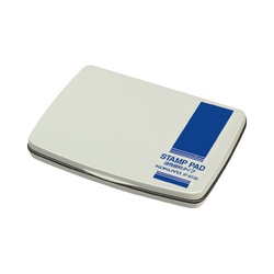 スタンプ台　顔料タイプ大形　盤面１０８×６６ｍｍ藍